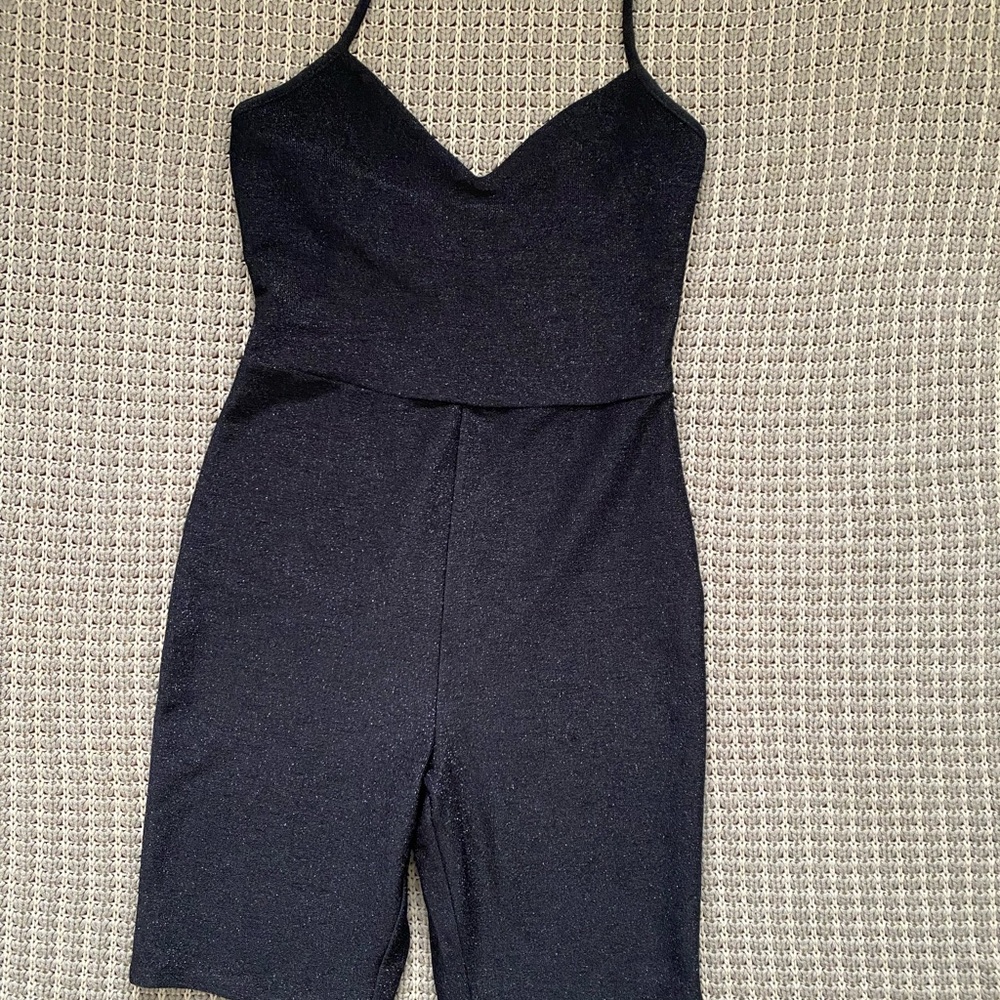 Women’s black halter jumpsuit